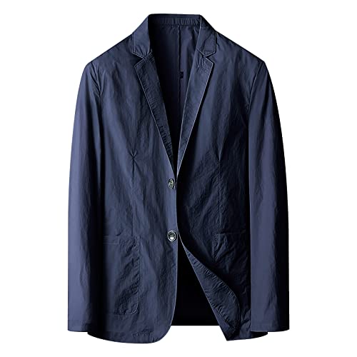 Oversized Freizeitanzug Herren Große Größe Locker Einreihig Anzugjacke Einreihig Knopf Langarm Blazer Klassisch Formell Anzug Schlichter Mode Business Sakko von Generic
