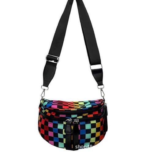 Oxford Tuch Leichtes Muschelbeutel Großkapazität Crossbody Sporttasche (schwarz) von Generic