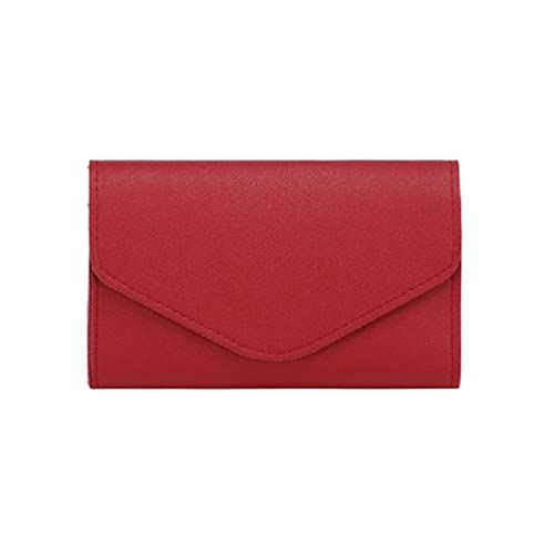 PU Brieftasche Kreditkarten Kartenhalter Business Geschenk Wechsel Für Frauen Kartenhalter Für Frauen, Rot von Generic