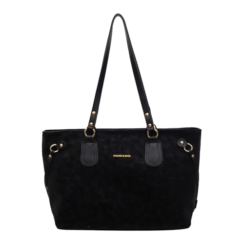 PU -Einkaufstasche Leichte Käufer Handtasche Achselstasche for Arbeitsreisen (schwarz) von Generic