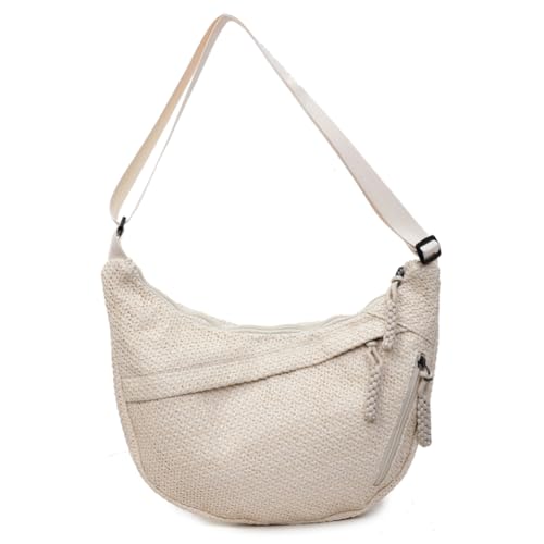 PU Leder Umhängetasche for Frauen männt Crescent Crossbody -Handtaschen mit Polyesterfutter und Taschenbörsen von Generic