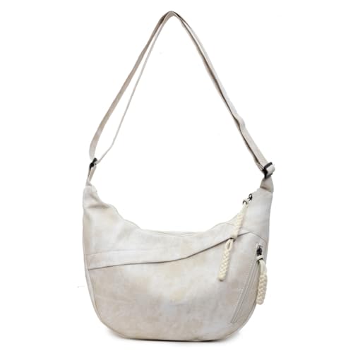 PU Leder Umhängetasche for Frauen männt Crescent Crossbody -Handtaschen mit Polyesterfutter und Taschenbörsen von Generic