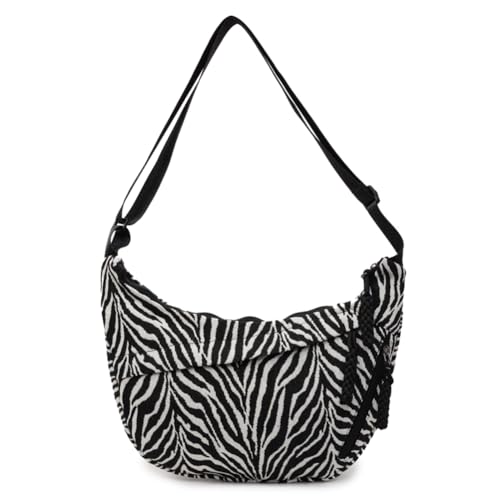 PU Leder Umhängetasche for Frauen männt Crescent Crossbody -Handtaschen mit Polyesterfutter und Taschenbörsen von Generic