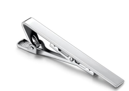 PULABO Krawattenklammern für Männer, Klassische Krawattenklammer Silber Gold Schwarz Krawattenkrawatte Pinch Clips Geeignet für Hochzeitstag, Geschäft und Alltag tragbar von Generic