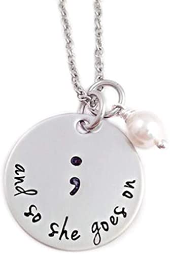 PULABO Semikolon Halskette für Frauen - Weißer Schmuck mit Charm von Generic