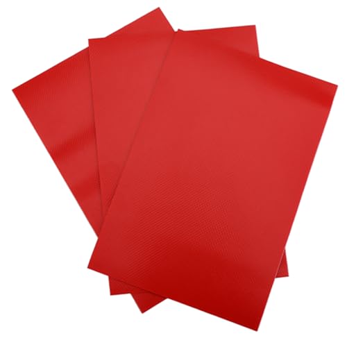 PVC Patch Repair Kit mit Mehreren Farboptionen 3PCS Reparatur Patches Kit Set Accessoire für Aufblasbare Floß, Kanu und Kajak. (Black) (Rot) von Generic