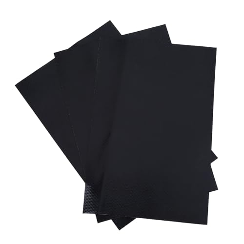 PVC Patch Repair Kit mit Mehreren Farboptionen 3PCS Reparatur Patches Kit Set Accessoire für Aufblasbare Floß, Kanu und Kajak. (Black) von Generic
