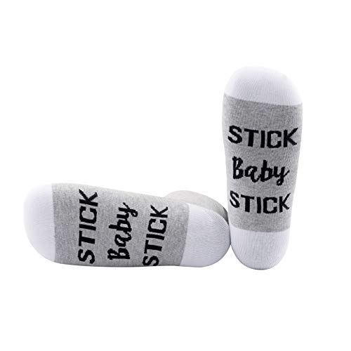 PYOUL 1 Paar Stick Baby Stick Socken Lucky Transfer Socken In-vitro IVF Socken Infruchtbarkeit Socken F Embryo Transfer Socken, Stick Baby Stick 1 Paar, M von Generic