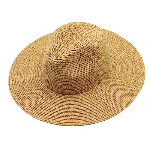 Panama Hut Herren Sommer Breite Krempe Sonnenhut für Damen und Herren Panamahut Herren Großen Kopf Strohhut Sommerhut UV-Schutz Sonnenschutz Faltbarer Fedora Hut für Männer Frauen Gatsby Fedora Hüte Panama Hut Herren Sommer Breite Krempe Sonnenhut für Damen und Herren Panamahut Herren Großen Kopf Strohhut Sommerhut UV-Schutz Sonnenschutz Faltbarer Fedora Hut für Männer Frauen Gatsby Fedora Hüte von Generic