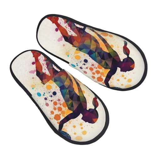 Pantoffeln Basketball-Mädchen-Muster Luxuriös Hauspantoffeln Kunstalpaka Slippers Für Unisex Den Alltag Winter L von Generic