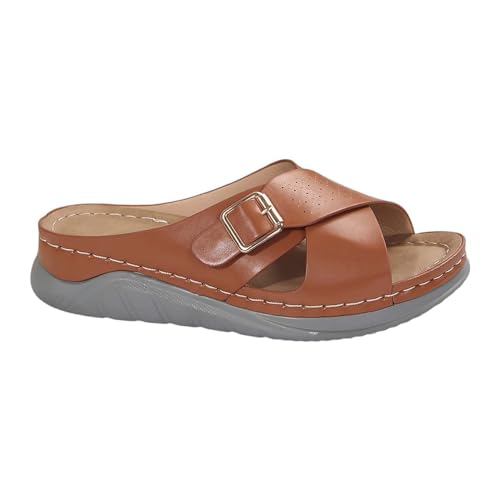 Pantoffeln Damen Sommer Römische Sandalen Damen Mit Absatz Outdoorschuhe Modisch Freizeitschuhe Open Toe Atmungsaktiv Trekkingschuhe Weich rutschfest Flacheschuhe Bequem Arbeitsschuhe Einfarbig Pantoffeln Damen Sommer Römische Sandalen Damen Mit Absatz Outdoorschuhe Modisch Freizeitschuhe Open Toe Atmungsaktiv Trekkingschuhe Weich rutschfest Flacheschuhe Bequem Arbeitsschuhe Einfarbig von Generic