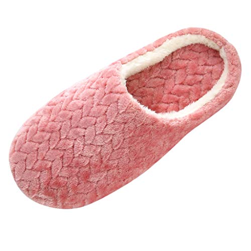 Pantoffeln Damen Winter, Hausschuhe Damen Warm Slipper Elegant Hüttenschuhe Flach Hausschlappen Rutschfest Winterschuhe Indoor Haushaltsschuhe Bequem Heimschuhe Plüsch Schlupfschuhe von Generic