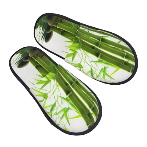 Pantoffeln Grün Und Blumen Rutschfeste Hausschuhe Flauschiges Slippers Für Weihnachten Draußen Drinnen M von Generic