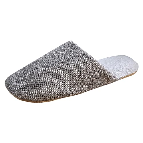 Pantoffeln Herren, Memory Foam Filzpantoffeln Rutschfeste Hausschuhe Flauschig Bequeme Slippers Orthopädische Filz Winterhausschuhe Hüttenschuhe House Winter Schlappen Kuschelige Gästehausschuhe von Generic