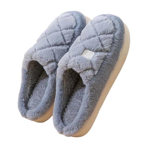 Pantoffeln Herren, Winter Hausschuhe Filz Slippers Unisex Memory Foam Filzpantoffeln Kuschelige Gäste Schlappen Gästehausschuhe Plüsch Modern Schuhe Weiche Winterhausschuhe von Generic