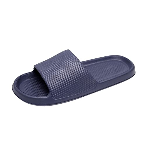 Pantoffeln Herren Gummi, Duschschuhe Herren rutschfest Strandschuhe Weich rutschfest Freizeitschuhe Open Toe Atmungsaktiv Outdoorschuhe Abriebfest Walkingschuhe Walkingschuhe Sommerschuhe von Generic