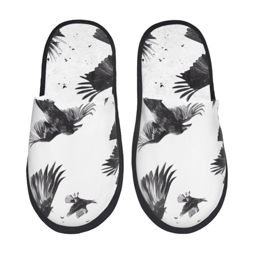 Pantoffeln Monochromes Fliegen Luxuriös Hauspantoffeln Flauschiges Hausschuhe Für Draußen Drinnen Weihnachten M von Generic