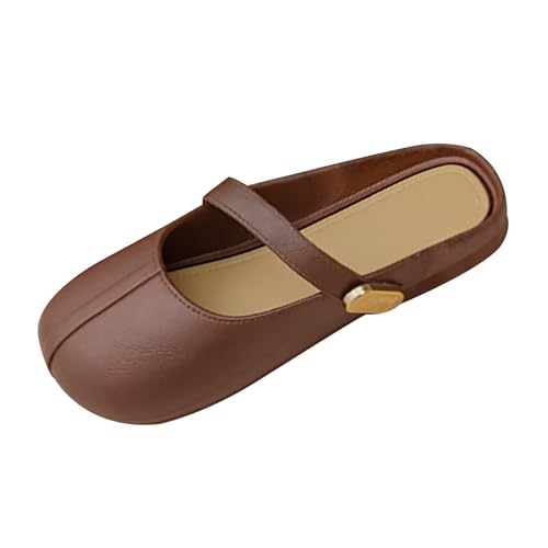 Pantoletten Damen, Hausschuhe Bequeme Vorne Geschlossen Mules Hinten Offen Flach Leichte Schlappen Weiche Sohle Slipper Classic Geschlossene Latschen Clogs & Pantoletten Für Damen von Generic