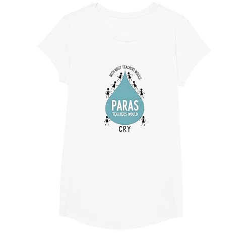 Paraeducators: Ohne Paras würden Lehrer weinen T-Shirt, Girls, Weiß, XS Paraeducators: Ohne Paras würden Lehrer weinen T-Shirt, Girls, Weiß, XS von Generic
