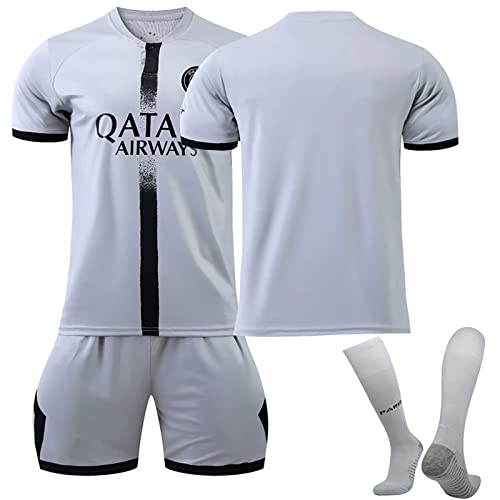 Paris Trikot Kinder Trikot Fußball Trikot Set 2024, Fußball Trikots Shorts Socken Set, Erwachsene/Kinder Fussball Jersey Trainingsanzug, Trikot für Junge Herren von Generic