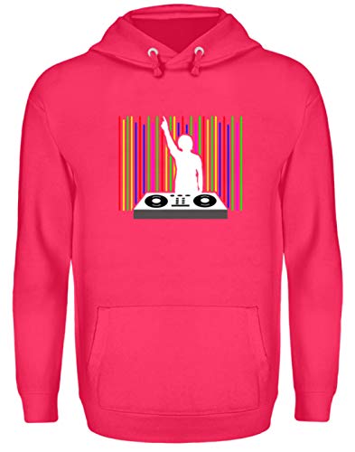 Party Diskjockey DJ Strichcode Damen Herren - Schlichtes Und Witziges Design - Unisex Kapuzenpullover Hoodie von Generic