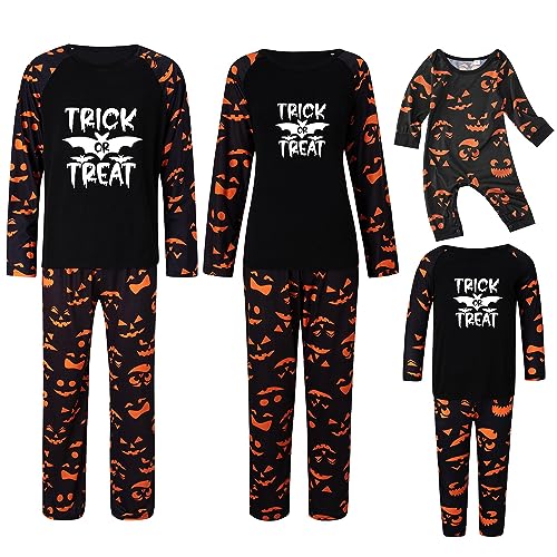 Passender Halloween Familien-Schlafanzug Für Familie, Familie Halloween Pyjamas Set, Bedruckte Halloween Nachtwäsche Outfits für Jungen Mädchen-Herren von Generic