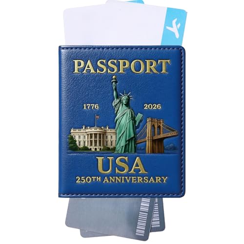 Passhalter Für Reisen - Kratzfeste Dokument Brieftaschenabdeckung Fall | C-Reise-Dokument Brieftasche Cover | Oompact Passport Organizer Schutzhalter Für Männer Frauen Familienfreunde Vater Mama Sohn von Generic