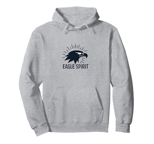 Patriotic Eagle Spirit American Pride Herren Grafik Pullover Hoodie, Unisex für Erwachsene, Grau Meliert, XXL von Generic