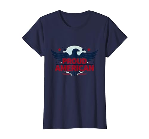 Patriotische USA-Flagge für Herren T-Shirt, Damen, Marineblau, XS Patriotische USA-Flagge für Herren T-Shirt, Damen, Marineblau, XS von Generic