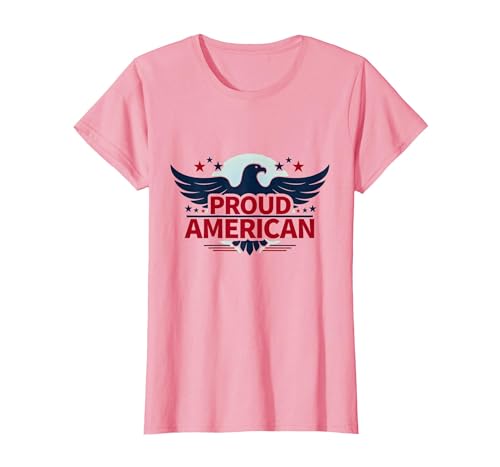 Patriotische USA-Flagge für Herren T-Shirt, Damen, Rosa, XS Patriotische USA-Flagge für Herren T-Shirt, Damen, Rosa, XS von Generic