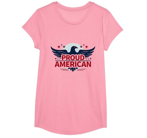 Patriotische USA-Flagge für Herren T-Shirt, Girls, Rosa, XS Patriotische USA-Flagge für Herren T-Shirt, Girls, Rosa, XS von Generic