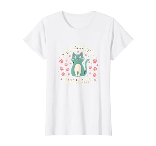 Pawsomeness Katzenpfote T-Shirt, Damen, Weiß, XS Pawsomeness Katzenpfote T-Shirt, Damen, Weiß, XS von Generic