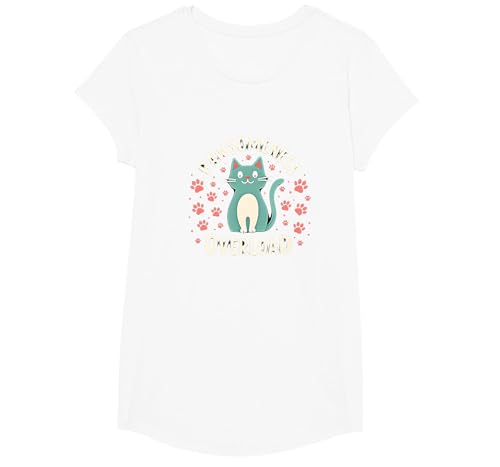 Pawsomeness Katzenpfote T-Shirt, Girls, Weiß, XS Pawsomeness Katzenpfote T-Shirt, Girls, Weiß, XS von Generic