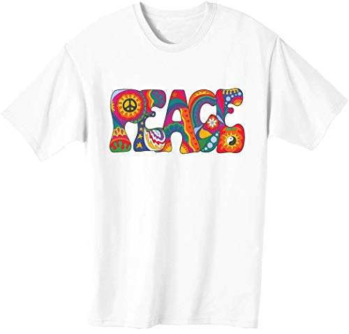 Peace Hippie Herren T-Shirt Medium von Generic