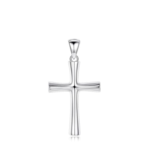 Pearl Damenhalskette Perle Crystal Halskette Geschenke Paar-Halskette Mit Kreuzanhänger Aus 925Er Sterlingsilber Für Herren Und Damen von Generic