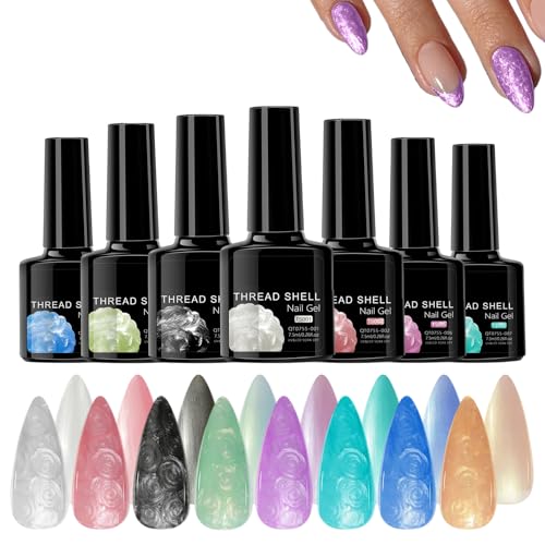 Pearl Nail Polish Gel, Perl-Gel, 8 Stück , langlebig, glänzend, glänzend, Maniküre-Zubehör für Prinzessin-Enthusiasten von Generic