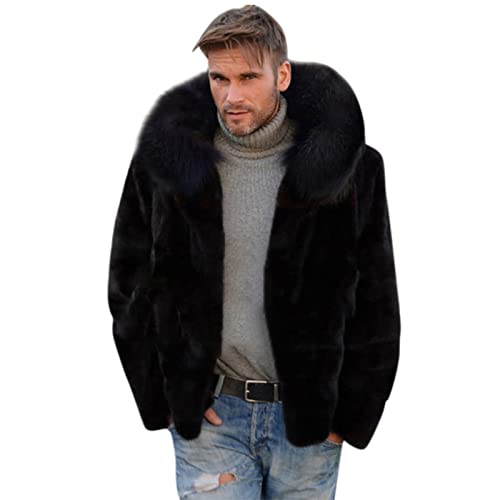 Pelzmantel Herren mit Kapuze Fellmantel Kurz Kunstfell PlüSchmantel Warme Mantel Jacke Fellmantel Elegant Wintermantel Hooded Teddy Coat Felljacke Parka Pelzjacke Pelzmantel Herren mit Kapuze Fellmantel Kurz Kunstfell PlüSchmantel Warme Mantel Jacke Fellmantel Elegant Wintermantel Hooded Teddy Coat Felljacke Parka Pelzjacke von Generic