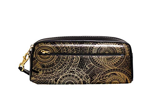 Pencil Case Goldenes Linien-Mandala Bleistift Beutel Große Kapazität Stifte-Organizer Tragbar Stifthalter Für Teenager Erwachsener Schulsachen von Generic