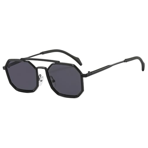 Pendler-Sonnenbrille Aus Metall For Herren Und Damen, For Den Urlaub Im Freien, For Pendler(Black) von Generic