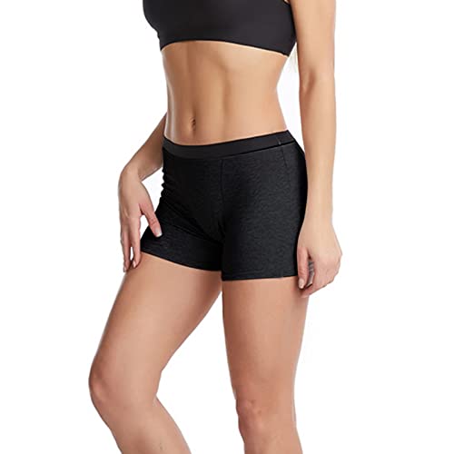 PERFeriod Bikinihose Damen Menstruation Auslaufsichere Badeshorts Period Bikinihose Panties Mittlere Taille für Teenager Mädchen, A-schwarz, XL von Generic