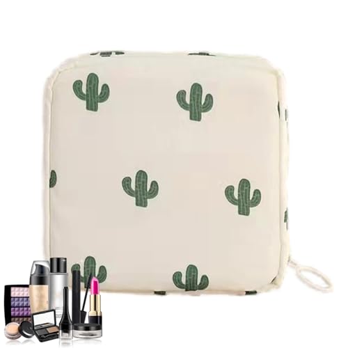 Periode Taschen für Teenager-Mädchen für die Schule - wasserdichte Periode Beutel | Wiederverwendbare Menstruationspads Reißverschlusstaschen, Tampon Aufbewahrungsbeutel für Frauen, multi-color, Beige von Generic