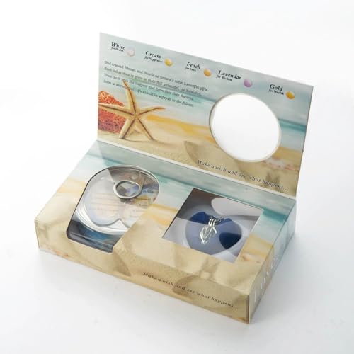 Perlenmuschel-Anhänger-Halskette, Käfigverschluss, Perlenpaar, DIY-Perlenkette, Valentinstag, für Schmuck, 1 ml. (D, 18cm) Jhg322 von Generic