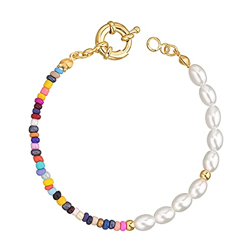 Persönlichkeit Synthese Perle Böhmische elastische Seil Armband Perle für Frauen von Generic