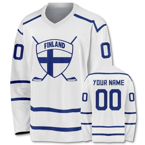 Personalisiert Eishockey-Trikot für Herren Damen Jugendliche Kinder Anpassbarer Name und Nummer Lange Ärmel Hockey-Trikot Bekleidung für Hockey-Fans Sports Geschenk Personalisiert Eishockey-Trikot für Herren Damen Jugendliche Kinder Anpassbarer Name und Nummer Lange Ärmel Hockey-Trikot Bekleidung für Hockey-Fans Sports Geschenk von Generic