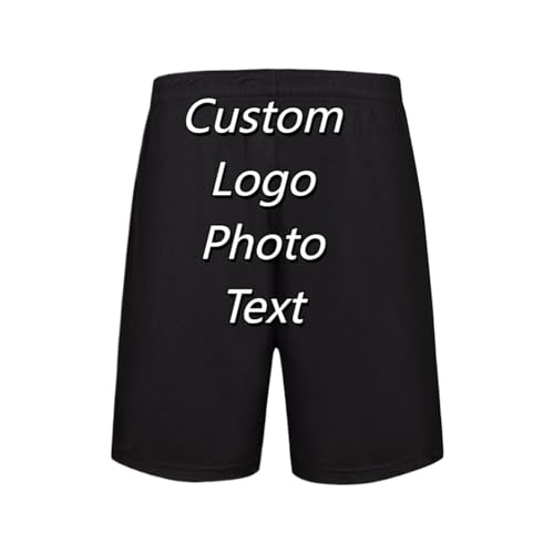 Personalisiert Jogger Hosen Herren Personalisierte Ihr Bild Text Logo Hose Sommer Sport Lässig Kurz Hosen Color1,L von Generic