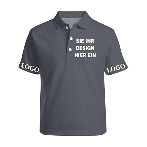 Personalisiert Poloshirts für Herren und Damen mit Text/Logo/Foto Golf polohemd Business Selbst gestalten Arbeitskleidung Poloshirt Kurzarm Geschenke von Generic
