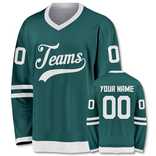 Personalisierte Hockey Trikots Druck- und Färbestickerei Personalisierte Namen Nummer für Herren Damen Junge Sport Geschenke von Generic