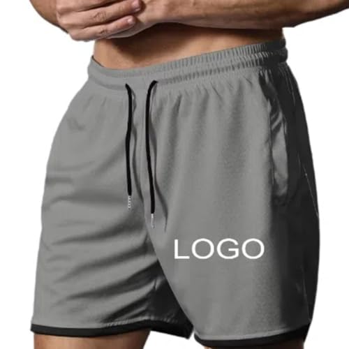 Personalisierte Logo Text Bedruckt Kurz Hosen Personalisiert Herren Mode Laufen Casual Hosen Sport Strand Hosen Color3,L von Generic