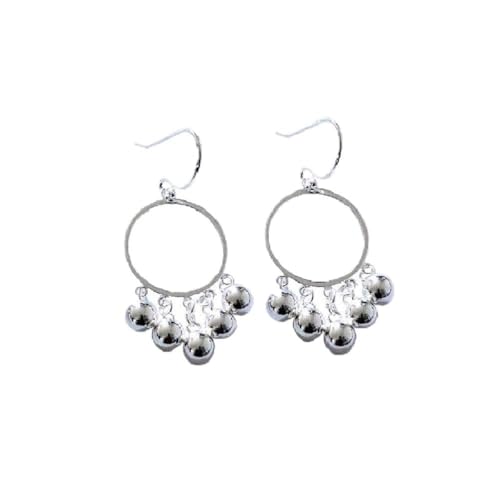 Personalisierte Ohrringe, S925 Sterling Silber Damenschmuck Mode Silber Bean Ohrringe von Generic