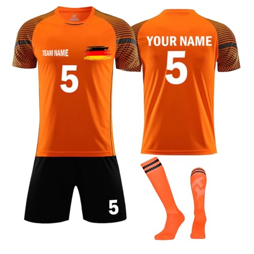 Personalisierte Trikots | Trikot Mit Eigenem Namen Nummer | Trikot Selber Gestalten | Fußball Trikot Kinder Set | Trikot Personalisiert Erwachsene von Generic
